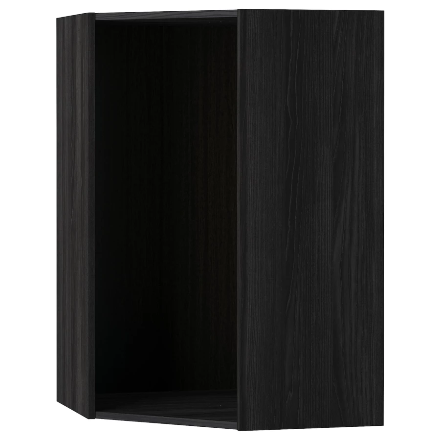 Каркас углового навесного шкафа - METOD IKEA/МЕТОД ИКЕА, 100х67,5 см, черный (изображение №1)