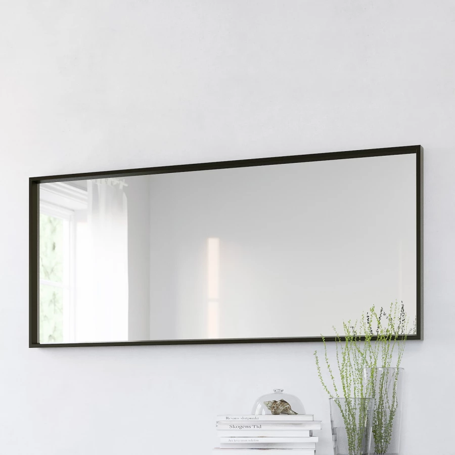 Зеркало - NISSEDAL IKEA/ НИССЕДАЛЬ ИКЕА, 65х150 см,  черный (изображение №3)