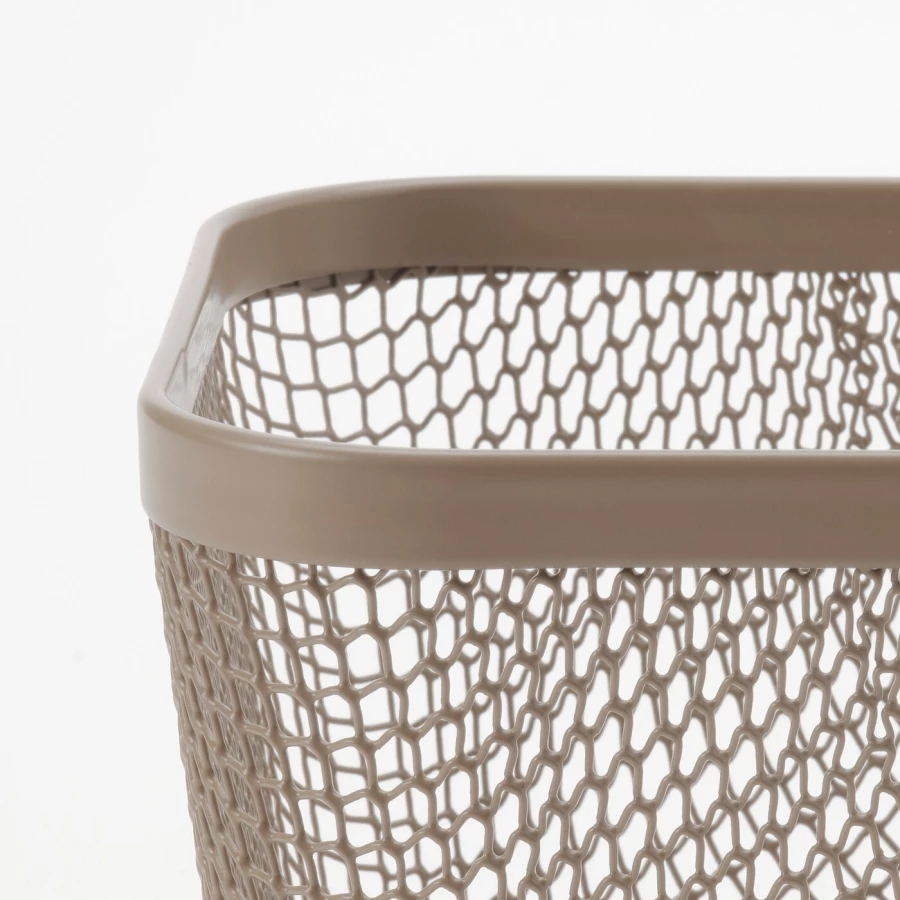 Корзина для продуктов IKEA 365+/ ИКЕА 365+, 14х14х10 см, светло-коричневый (изображение №6)