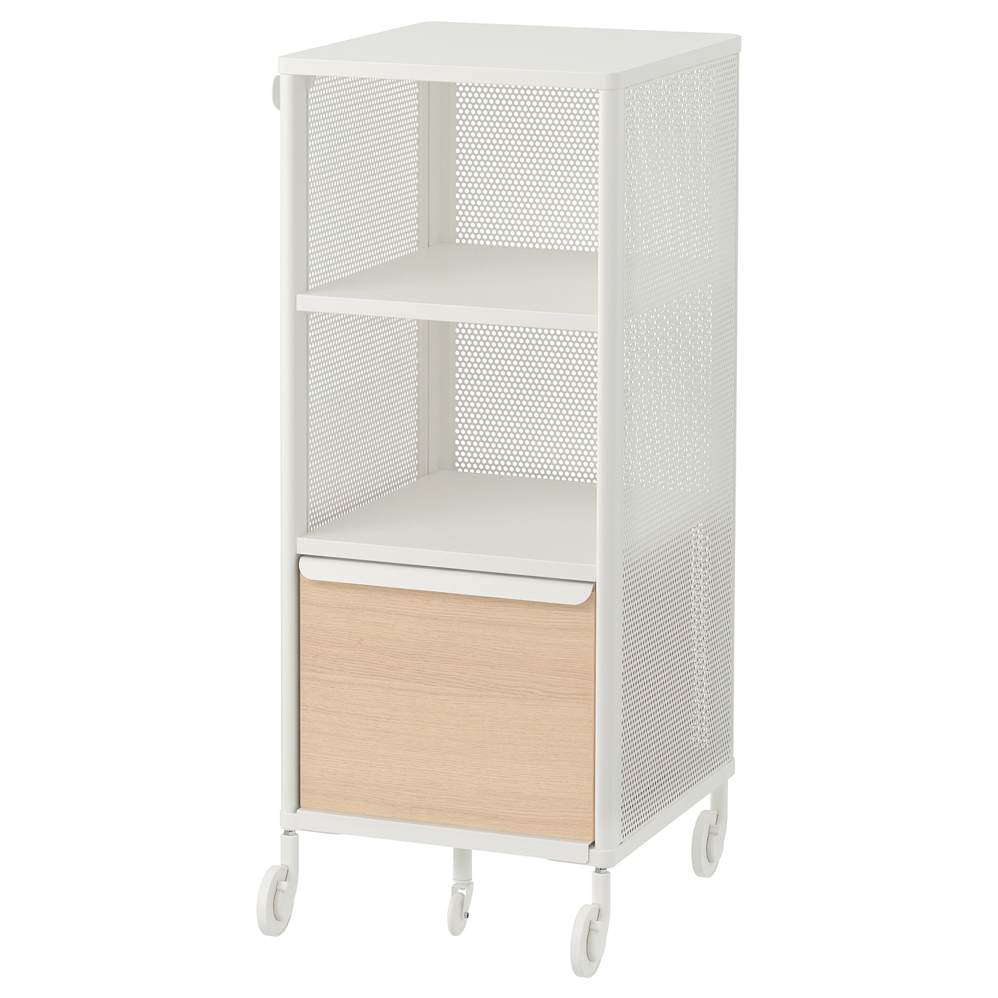 Офисный шкаф - IKEA BEKANT, 41х101см, белый/под беленый дуб, ИКЕА БЕКАНТ