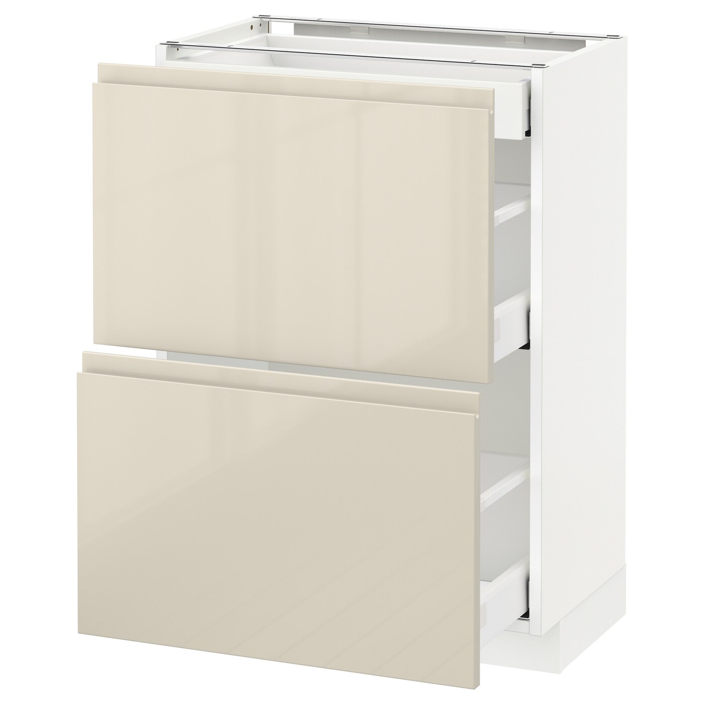 Напольный кухонный шкаф  - IKEA METOD MAXIMERA, 88x39x60см, белый/бежевый, МЕТОД МАКСИМЕРА ИКЕА