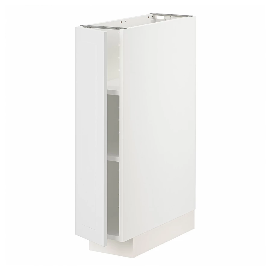 Напольный шкаф  - IKEA METOD, 88x62x20см, белый/серый, МЕТОД ИКЕА (изображение №1)
