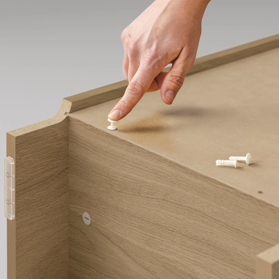 Книжный шкаф -  BILLY / OXBERG IKEA/ БИЛЛИ/ ОКСБЕРГ ИКЕА,40х30х237 см, под беленый дуб (изображение №6)