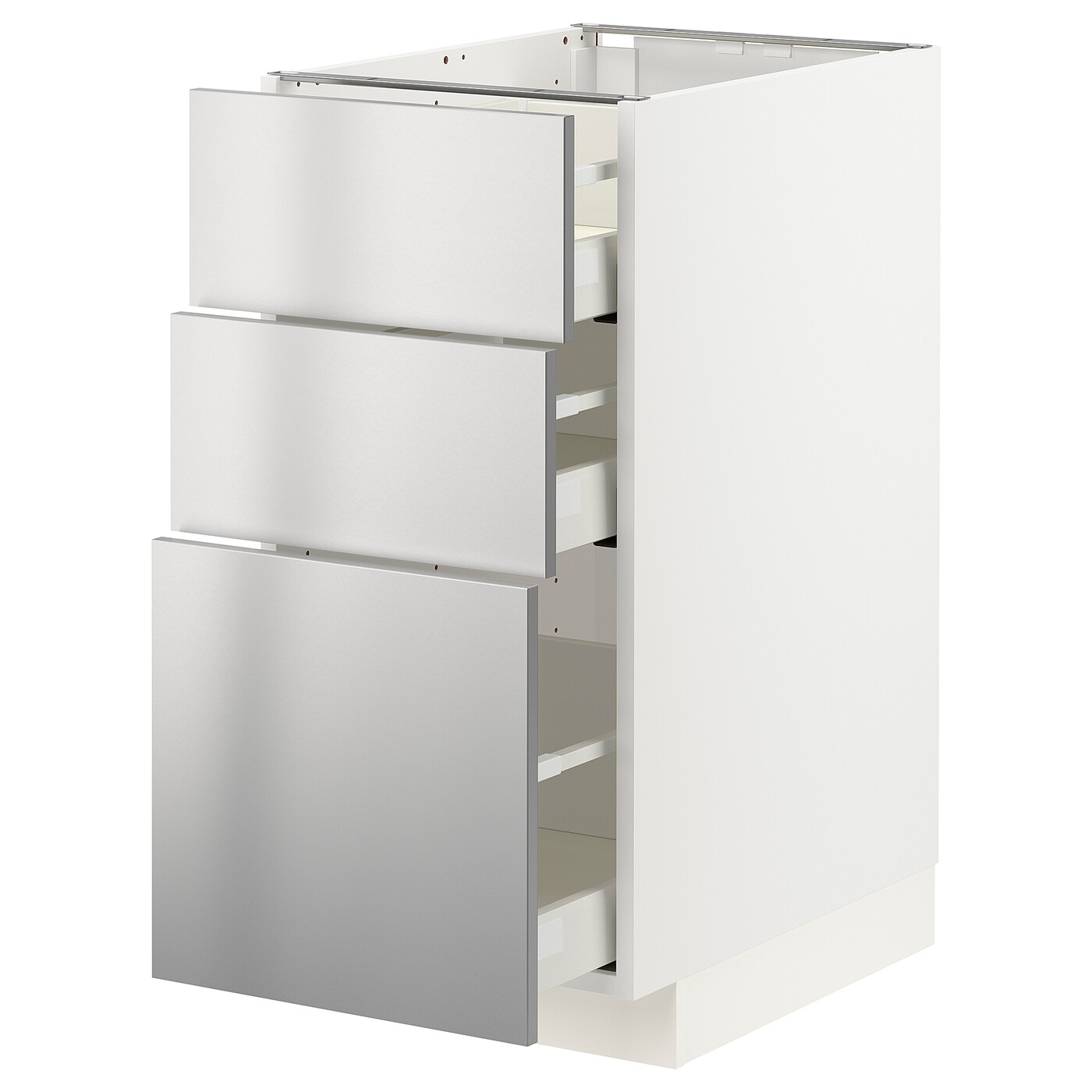 Напольный шкаф - IKEA METOD MAXIMERA, 88x62x40см, белый/ светло-серый, МЕТОД МАКСИМЕРА ИКЕА