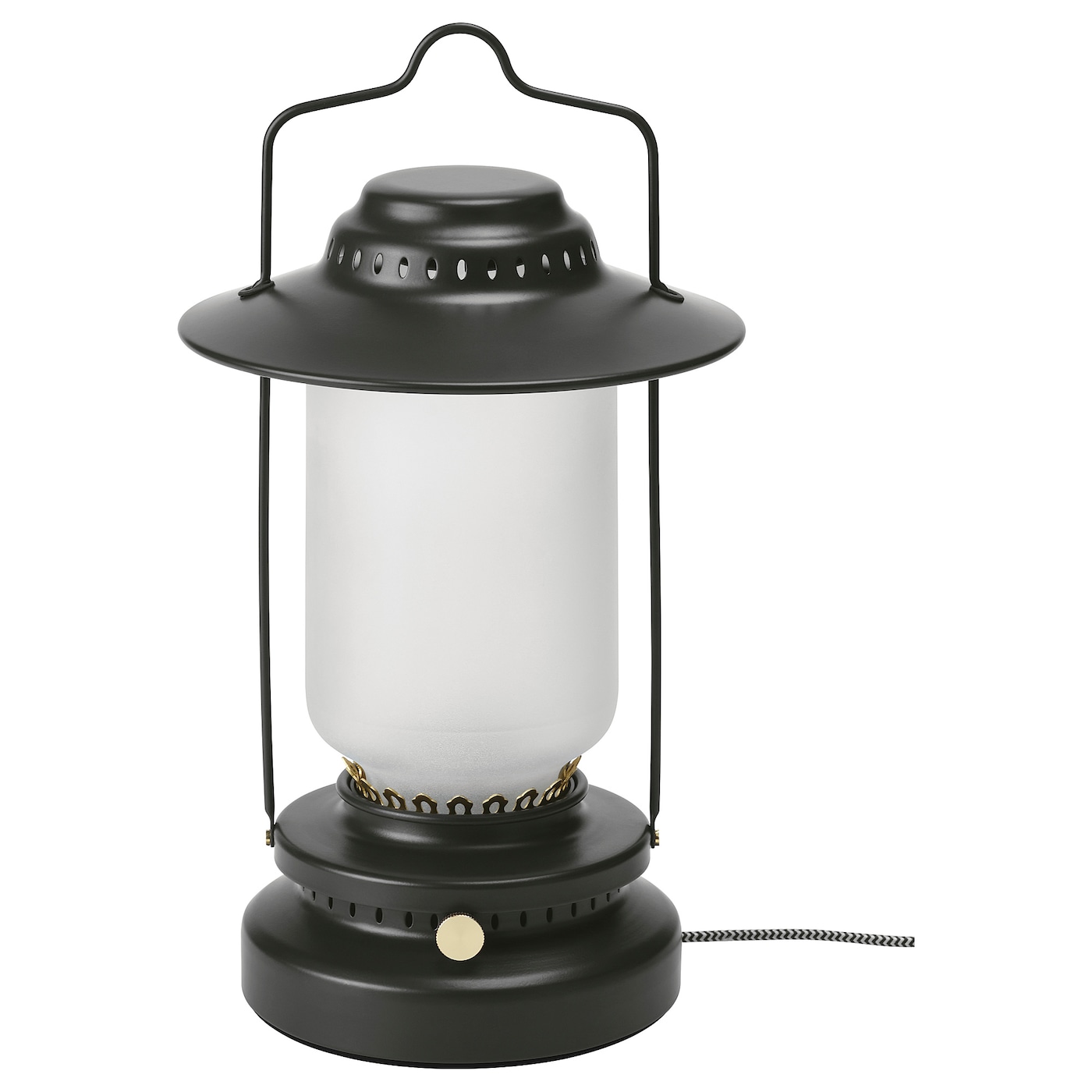 STORHAGA Светодиодная настольная лампа с регулируемой яркостью для наружного применения/черная ИКЕА