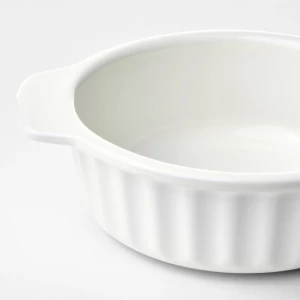 Второе фото. Жаростойкая форма - IKEA POETISK, 6x23x19см, белый, ПОЭТИСК ИКЕА