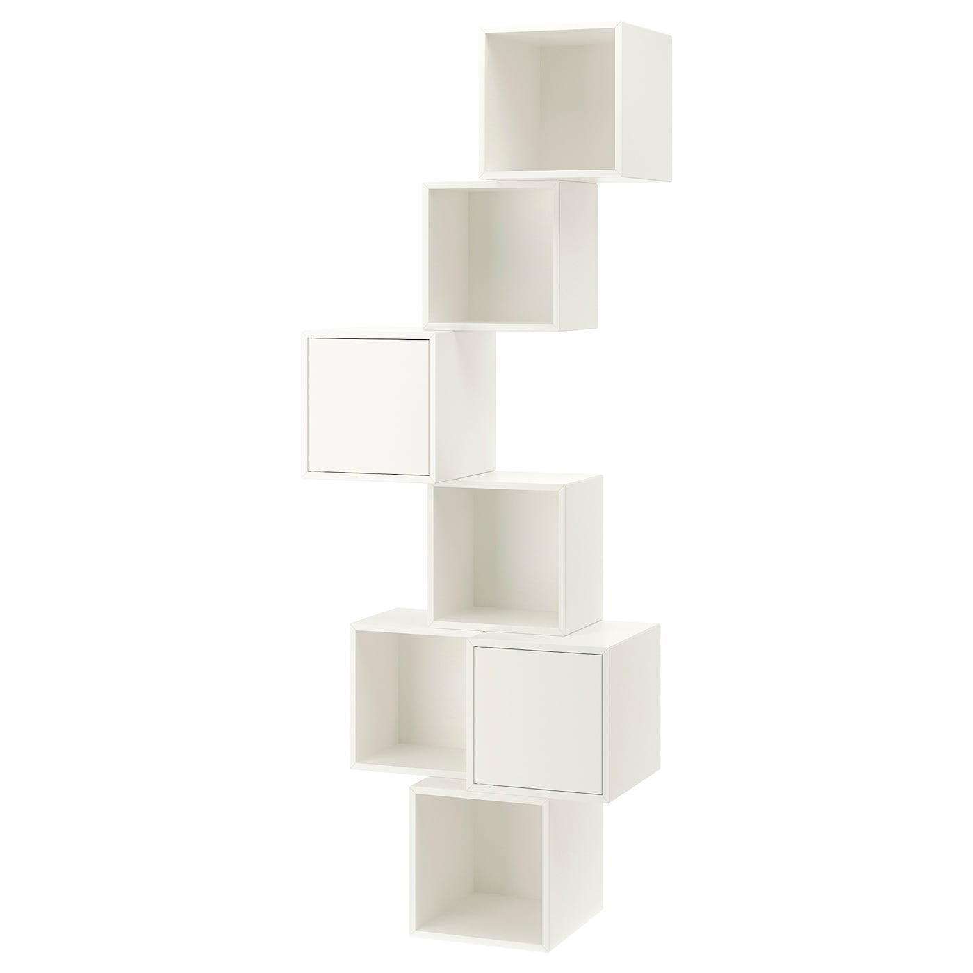 Комбинация навесных шкафов - IKEA EKET, 80x35x210 см, белый, ЭКЕТ ИКЕА