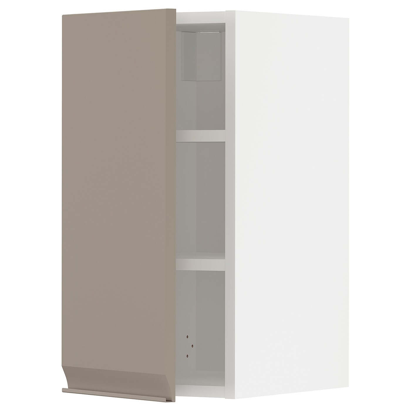 Навесной шкаф с полкой - METOD IKEA/ МЕТОД ИКЕА, 30х60 см, белый/светло-коричневый
