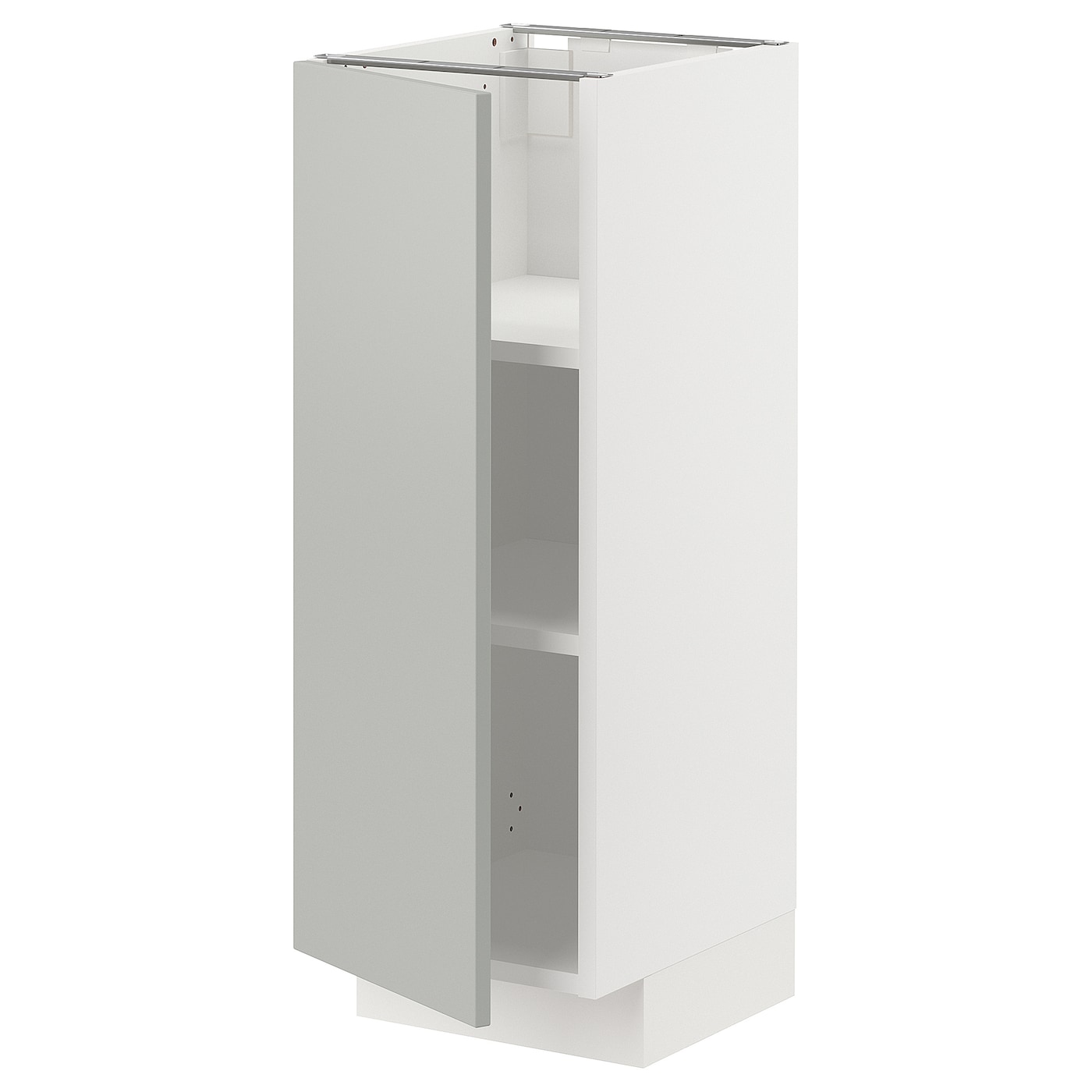 Напольный шкаф - METOD IKEA/ МЕТОД ИКЕА,  88х30 см, белый/серый