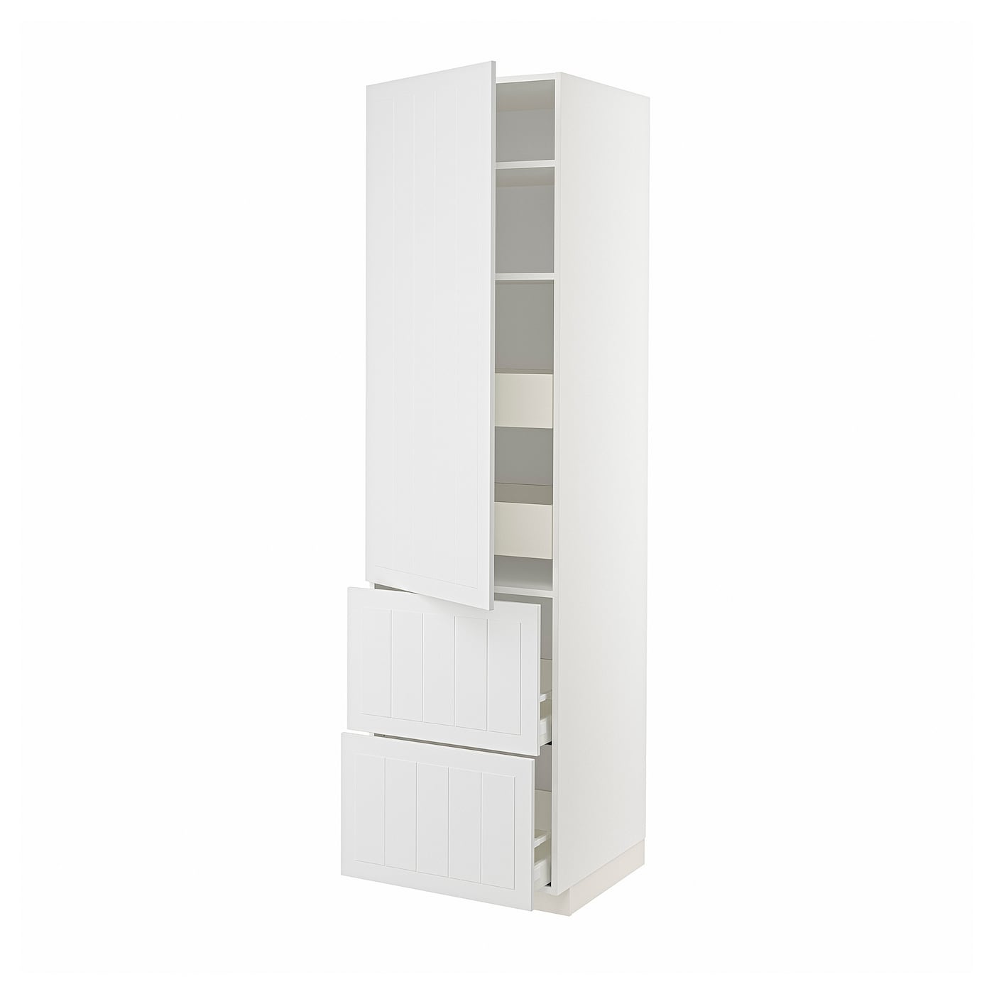 Высокий шкаф - IKEA METOD/MAXIMERA/МЕТОД/МАКСИМЕРА ИКЕА, 60х60х220  см, белый