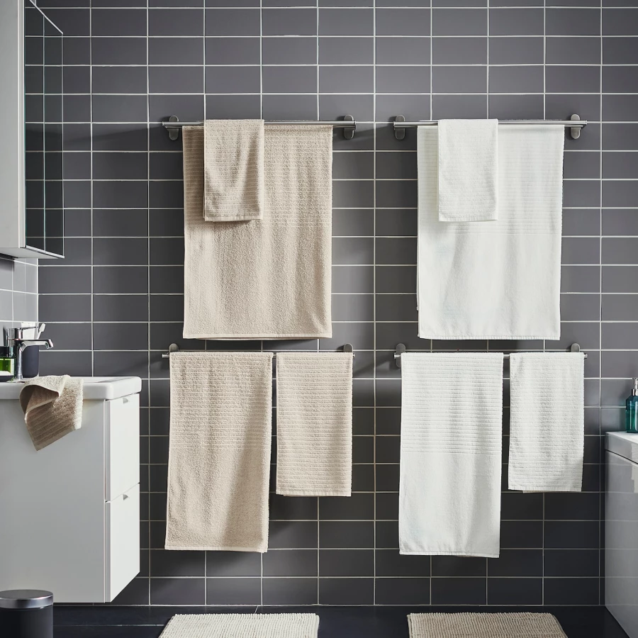 Банное полотенце - IKEA VÅGSJÖN/VAGSJON, 140х70 см, светло-коричневый, ВОГШЁН ИКЕА (изображение №3)
