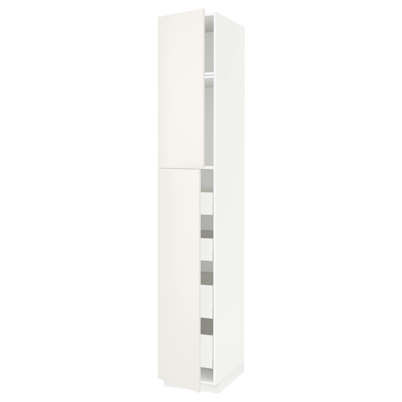 Высокий шкаф - IKEA METOD/MAXIMERA/МЕТОД/МАКСИМЕРА ИКЕА, 240х60х40 см, белый
