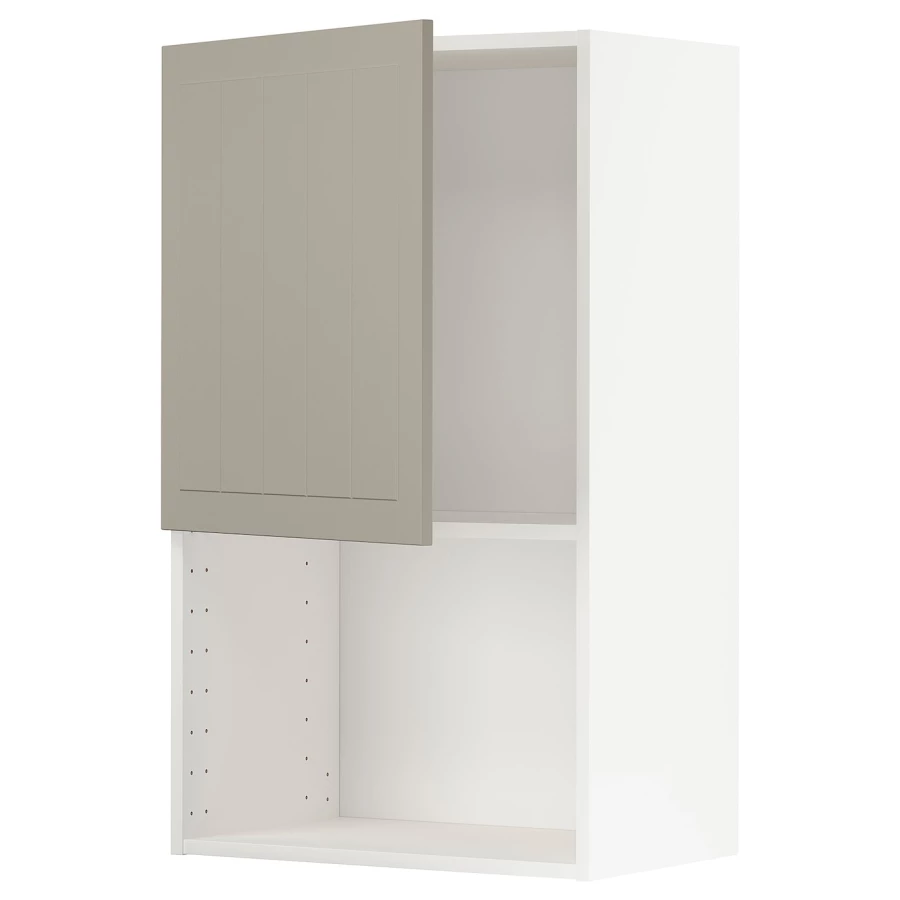 METOD Навесной шкаф - METOD IKEA/ МЕТОД ИКЕА, 100х60 см, белый/светло-коричневый (изображение №1)