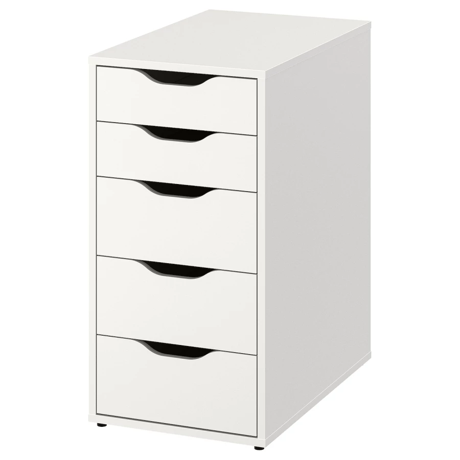 Письменный стол с ящиком - IKEA MITTCIRKEL/ADILS, 140х60 см, сосна/белый, МИТЦИРКЕЛЬ/АДИЛЬС ИКЕА (изображение №2)
