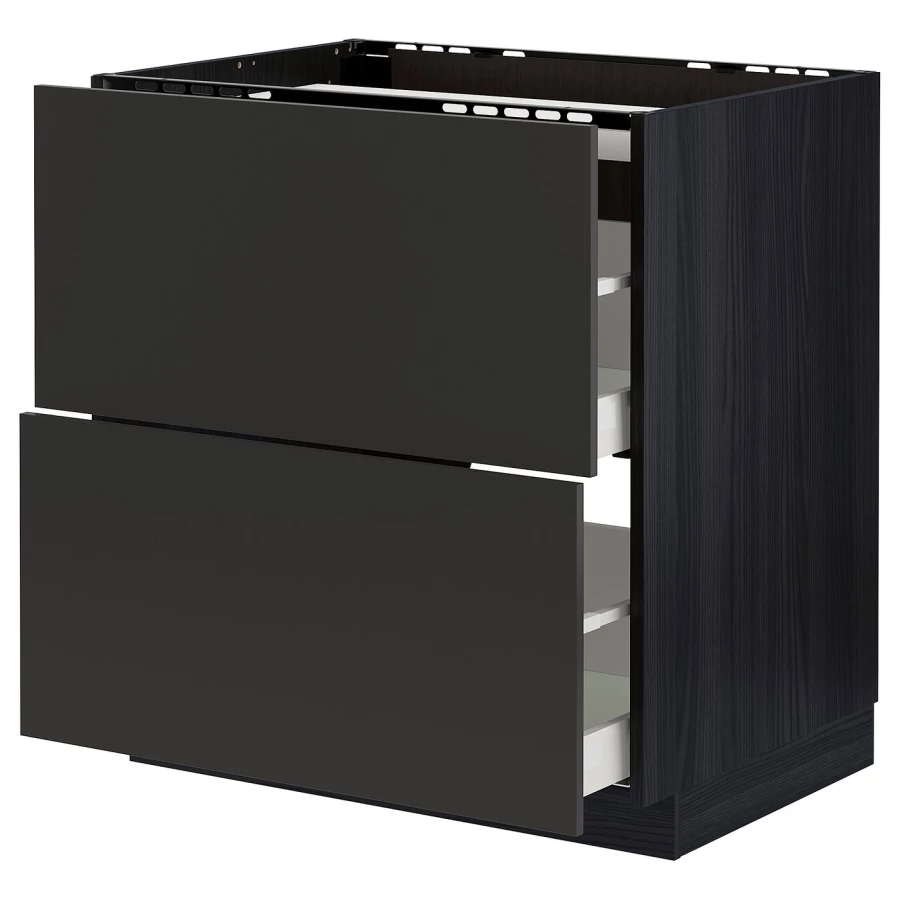 Напольный шкаф - METOD / MAXIMERA IKEA/ МЕТОД/ МАКСИМЕРА ИКЕА,  80х88 см,черный (изображение №1)