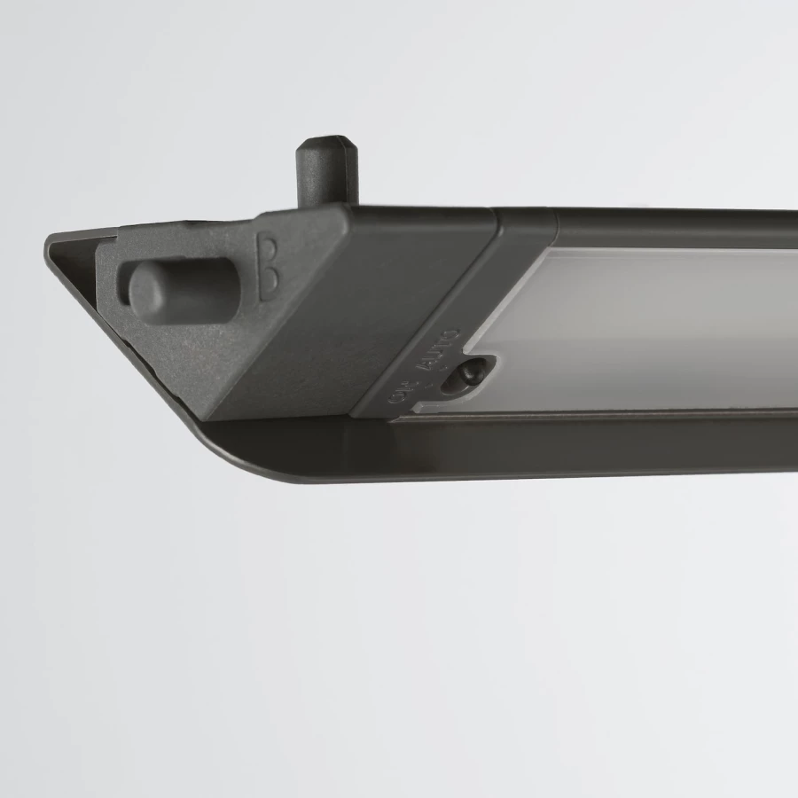 Светодиодное освещение шкафа с датчиком - IKEA ÖVERSIDAN/OVERSIDAN/ОВЕРСИДАН ИКЕА, 46 см, черный (изображение №6)