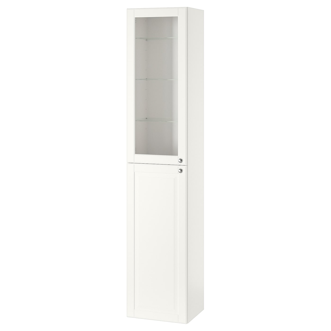 Высокий шкаф для ванной - IKEA GODMORGON/ГОДМОРГОН ИКЕА, 40x32x192 см, белый