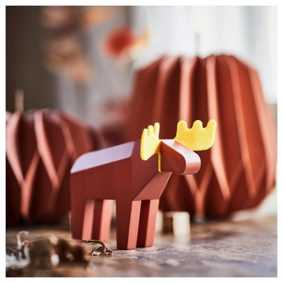 Статуэтка IKEA HÖSTAGILLE/ХЁСТАГИЛЛЕ ИКЕА, 13 см, оранжевый/желтый (изображение №2)
