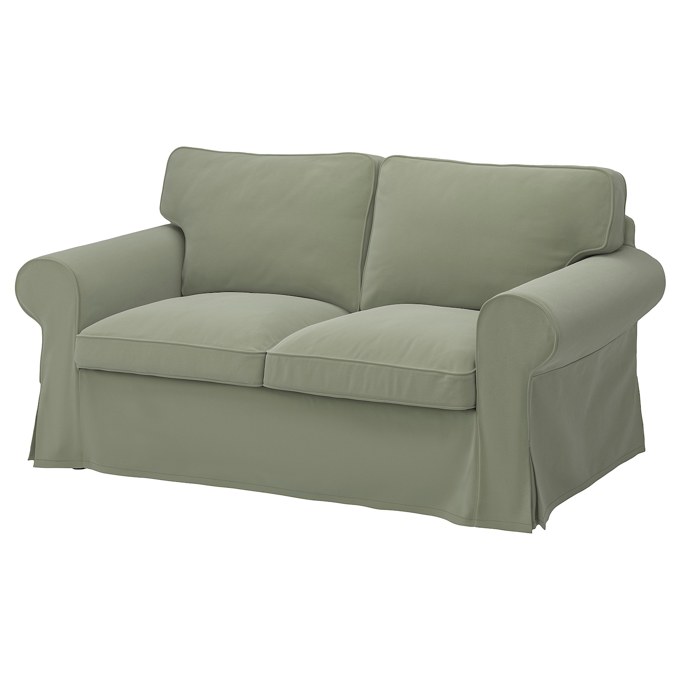 Чехол на 2-местный диван - EKTORP IKEA/ ЭКТОРП ИКЕА, зеленый