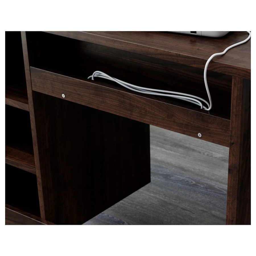 Письменный стол - IKEA BRUSALI, 90х52 см, коричневый, БРУСАЛИ ИКЕА (изображение №3)
