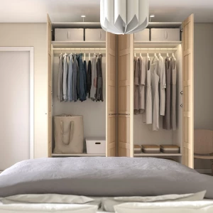 Платяной шкаф - IKEA PAX/BERGSBO/ПАКС/БЕРГСБУ ИКЕА, 200x60x236 см, белый/под беленый дуб