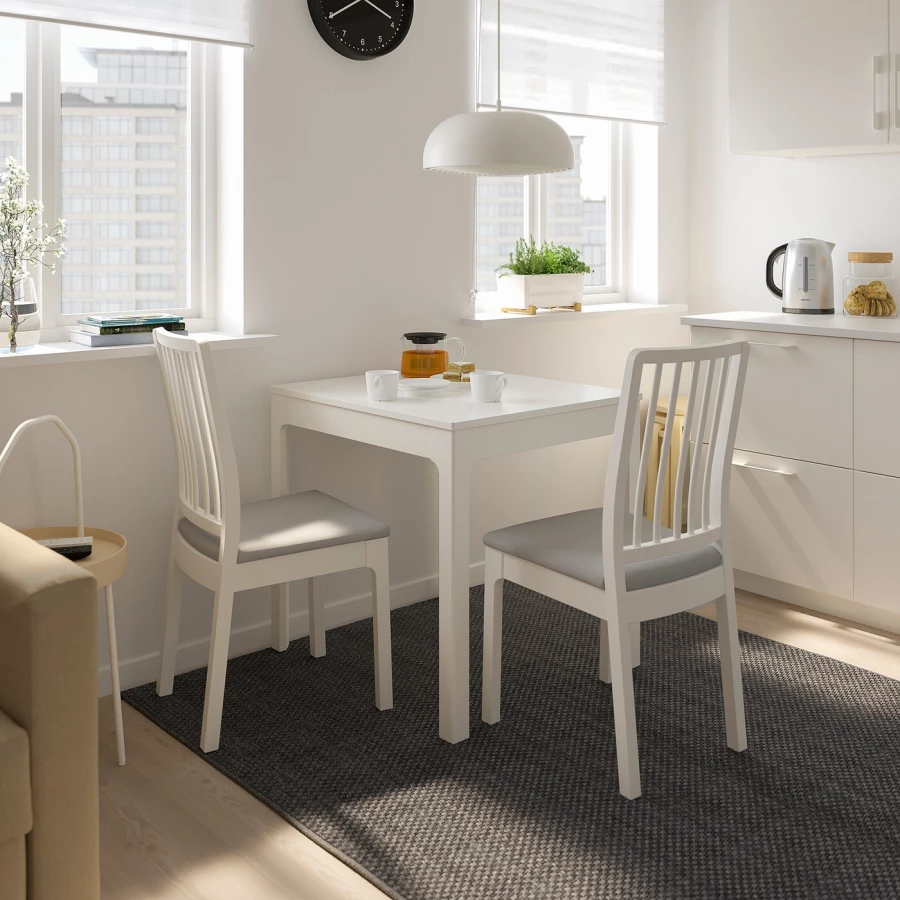 Раздвижной обеденный стол - IKEA EKEDALEN, 120/70/75 см, белый, ЭКЕДАЛЕН ИКЕА (изображение №2)