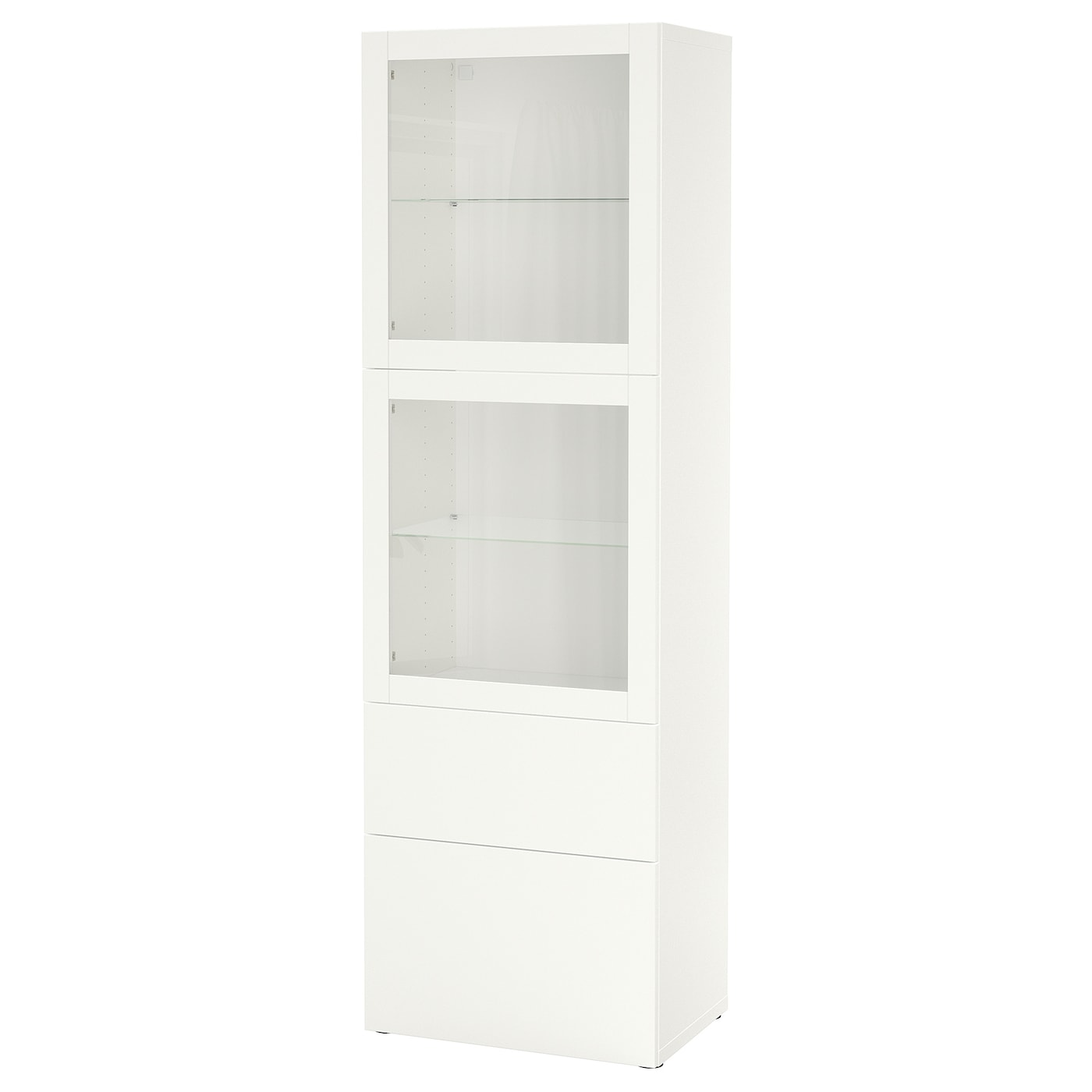 Комбинация для хранения - IKEA BESTÅ/BESTA/БЕСТО ИКЕА, 60x42x193 см, белый