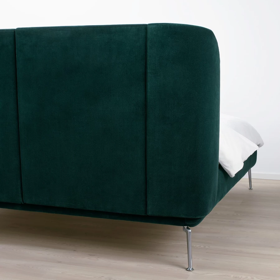Двуспальная кровать - IKEA TUFJORD, 200х160 см, зеленый, ТУФЙОРД ИКЕА (изображение №7)