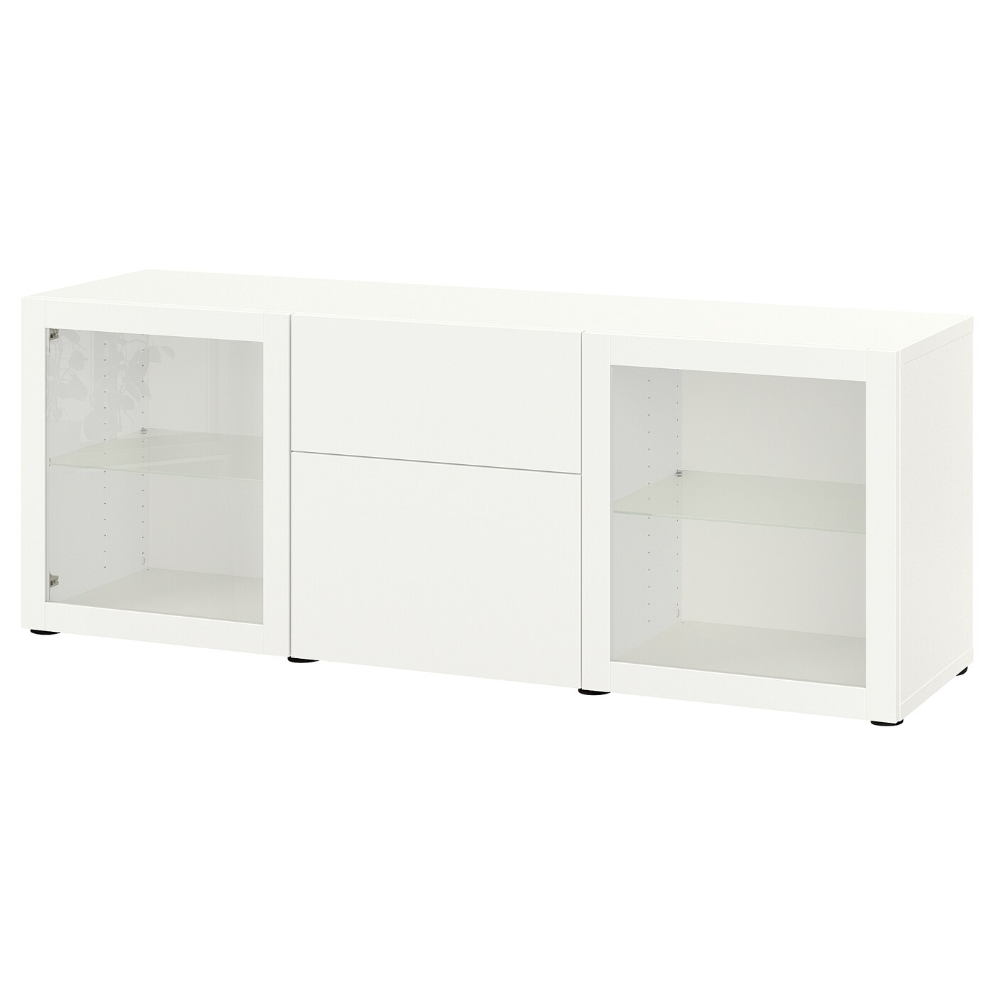 Комбинация для хранения - BESTÅ/ BESTА IKEA/ БЕСТА/БЕСТО ИКЕА, 180х65  см, белый