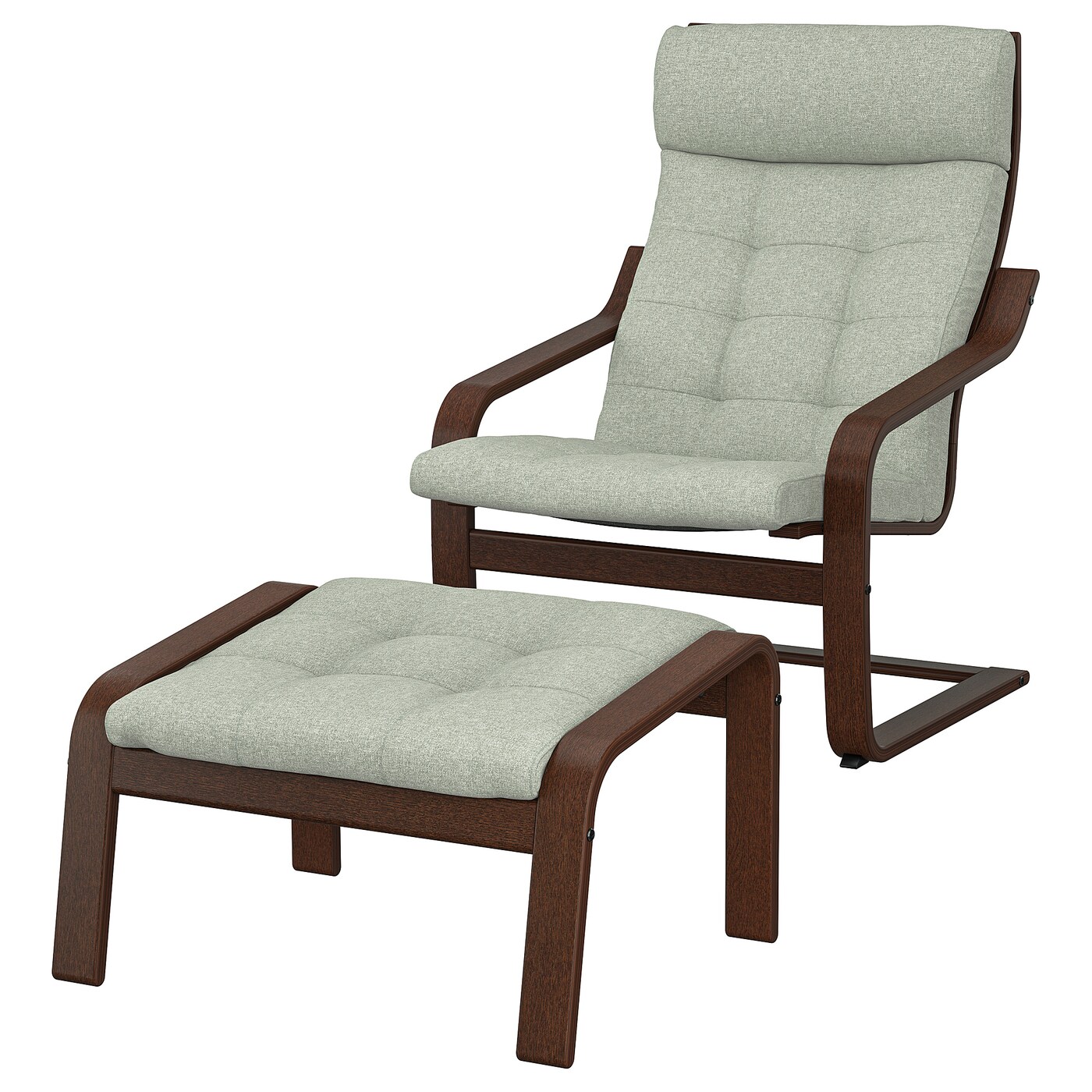 Кресло-качалка - POÄNG / POАNG IKEA/  ПОЭНГ ИКЕА,  72х62 см, зеленый