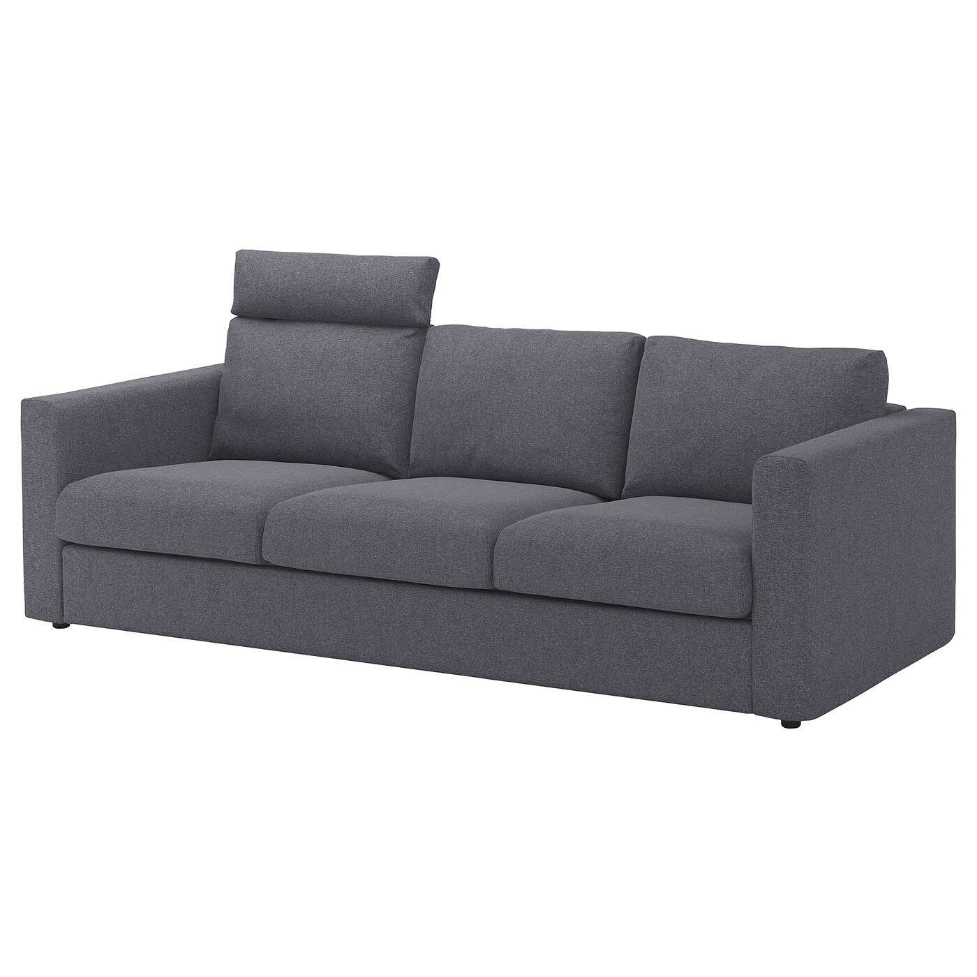 Чехол на 3-местный диван с шезлонгом - IKEA  VIMLE/ВИМЛЕ ИКЕА, 241х103 см,серый