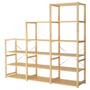 Стеллаж - IKEA IVAR, 259х50х226 см, сосна, ИВАР ИКЕА