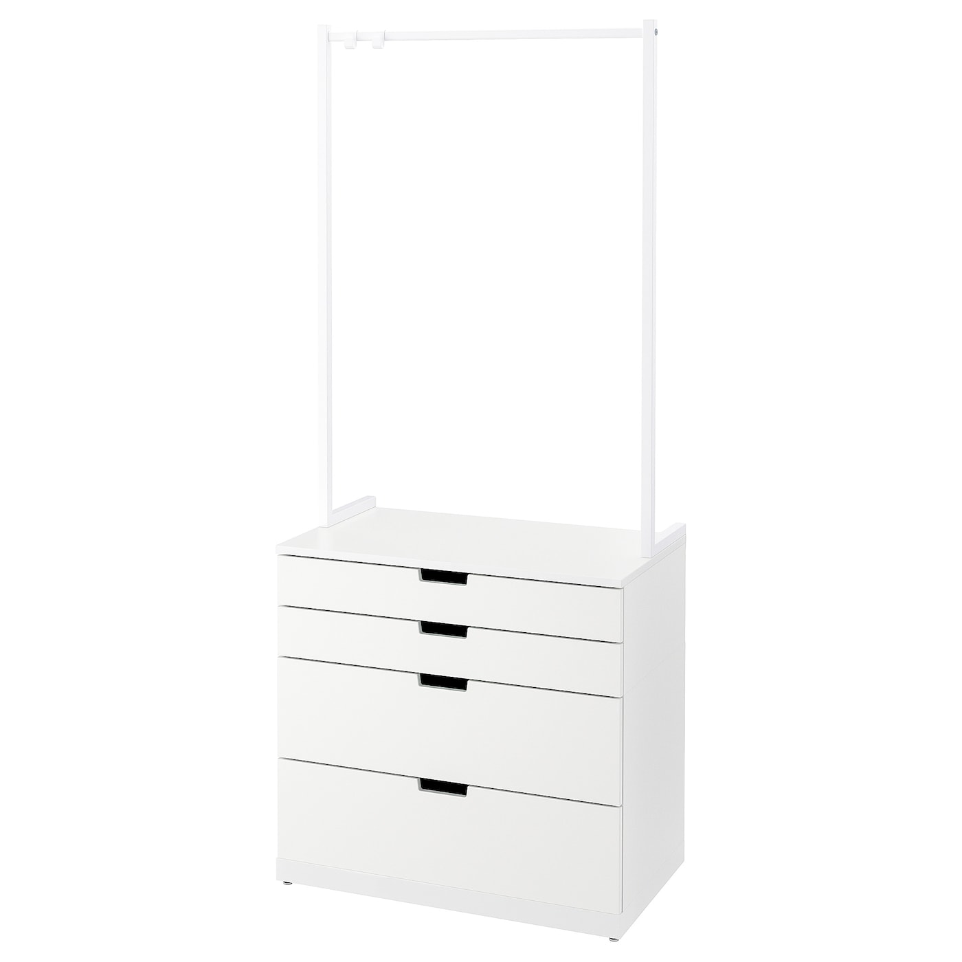 Комод - IKEA NORDLI/НОРДЛИ ИКЕА, 47х80х192 см, белый