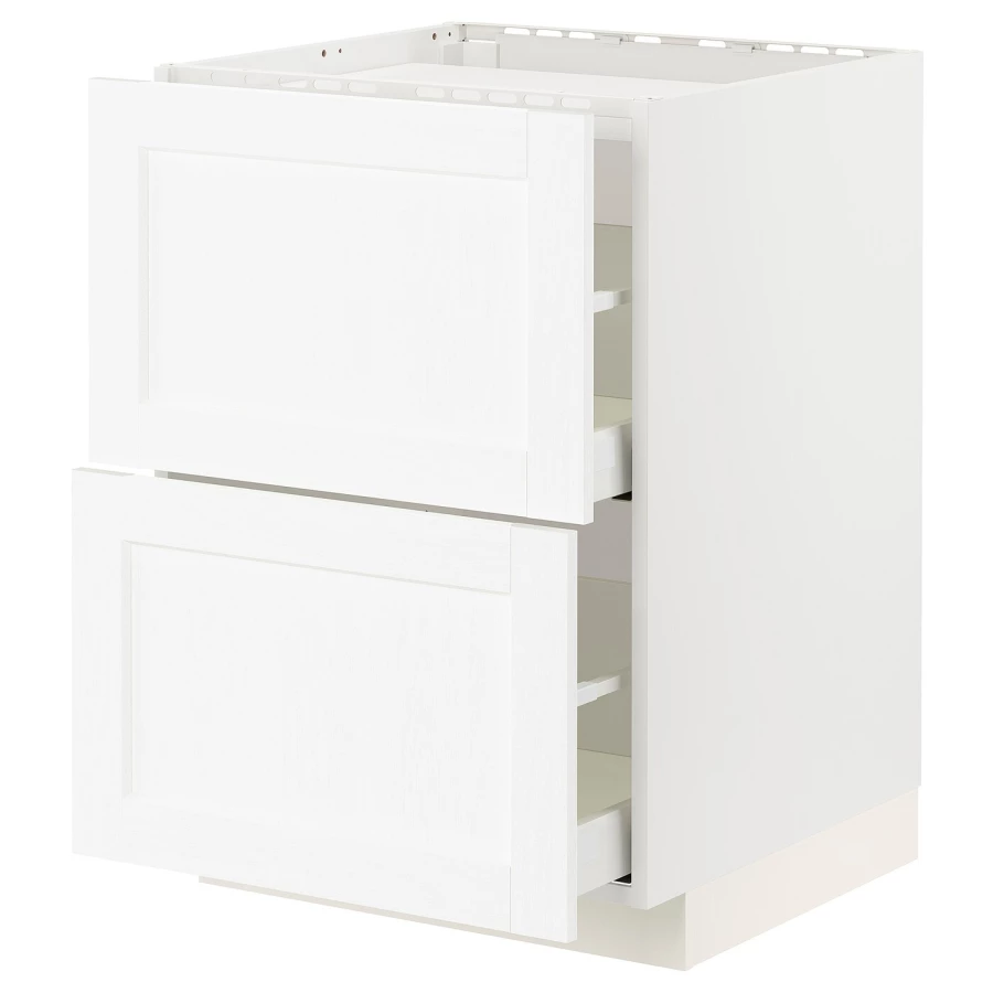 Напольный шкаф  - IKEA METOD MAXIMERA, 88x61,8x60см, белый, МЕТОД МАКСИМЕРА ИКЕА (изображение №1)