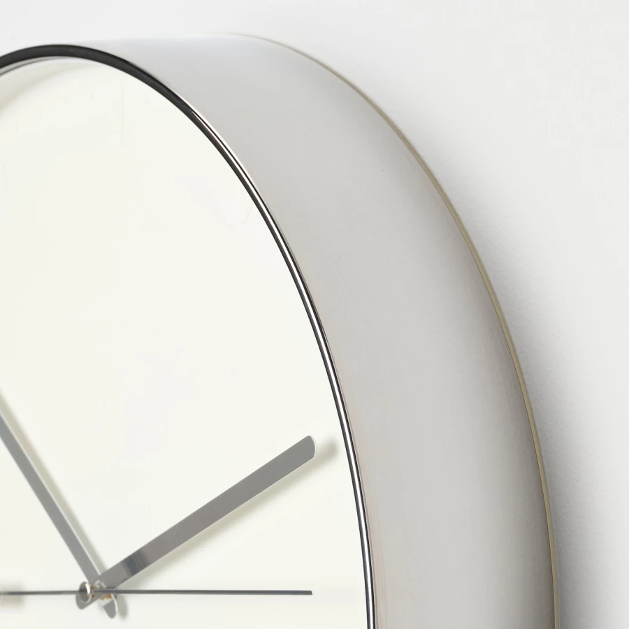 Настенные часы - IKEA MALLHOPPA/МАЛЛХОППА ИКЕА, 35 см, белый (изображение №5)