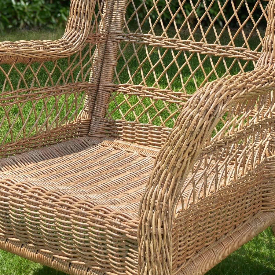 Садовое кресло - IKEA RISHOLMEN, 80x67x68см, светло-коричневый, РИСХОЛЬМЕН ИКЕА (изображение №2)