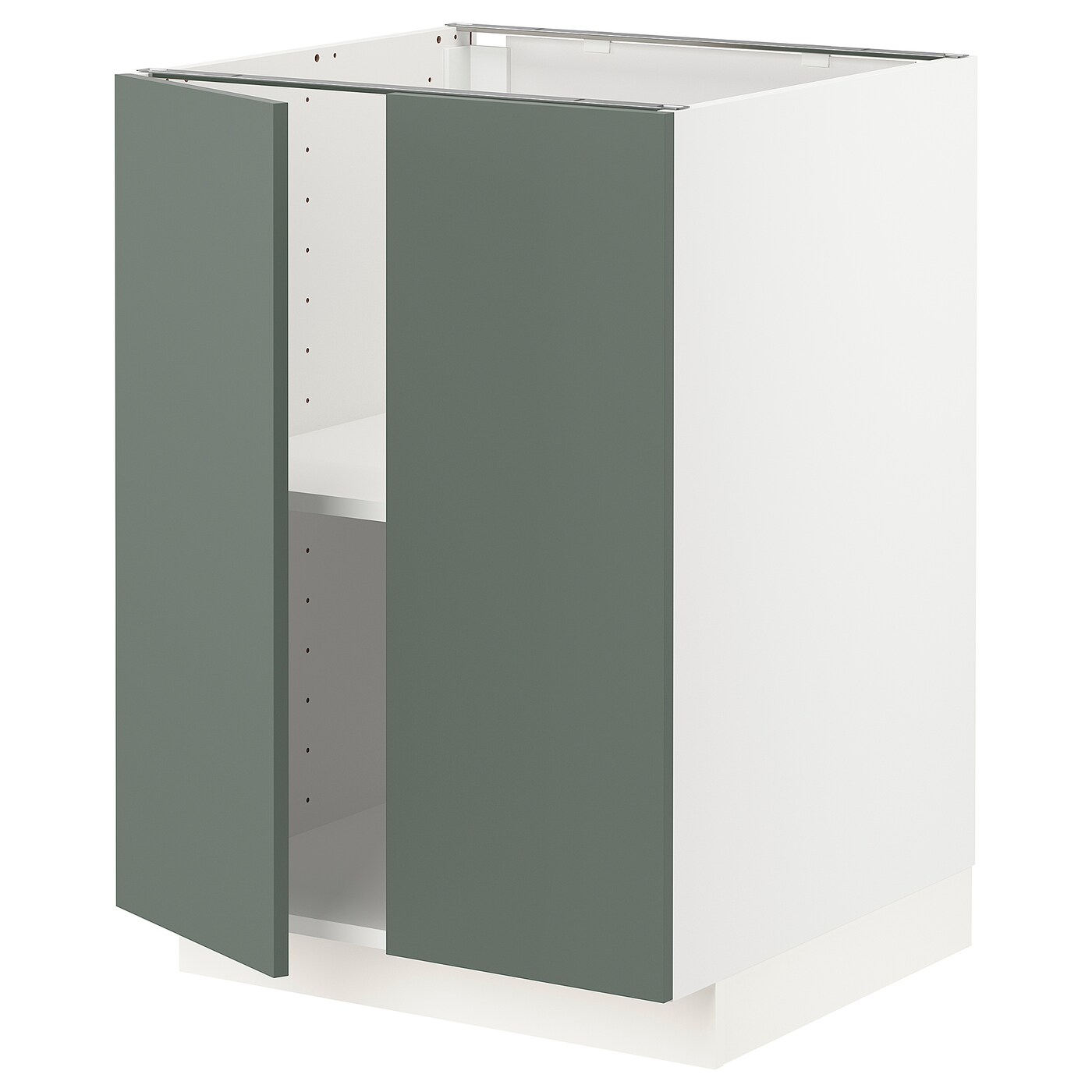 Напольный шкаф - METOD IKEA/ МЕТОД ИКЕА,  60х88 см, белый/зеленый