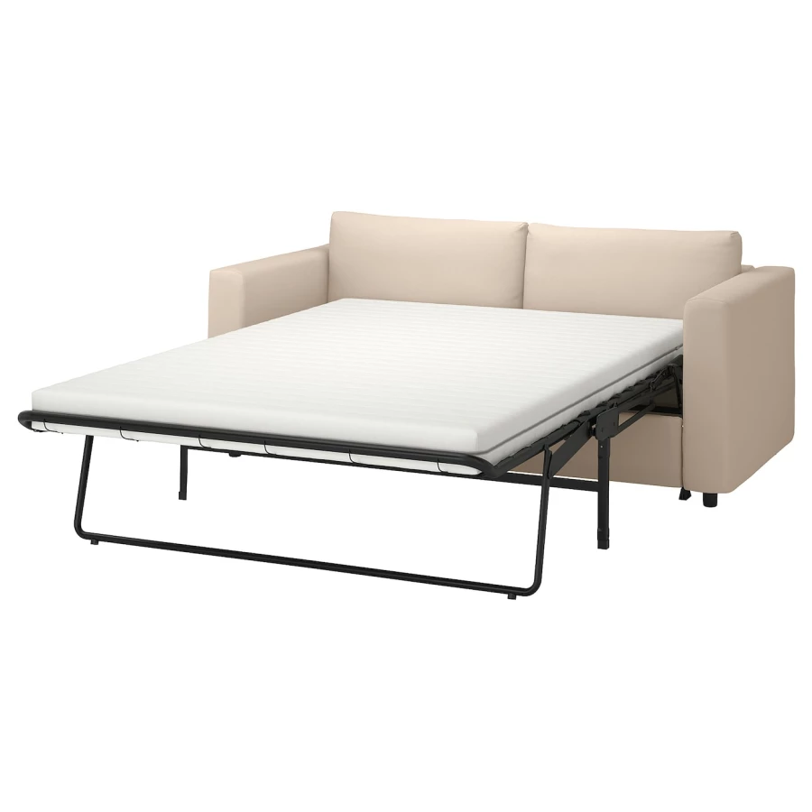 2-местный диван - IKEA VIMLE, 98x190см, бежевый, ВИМЛЕ ИКЕА (изображение №1)