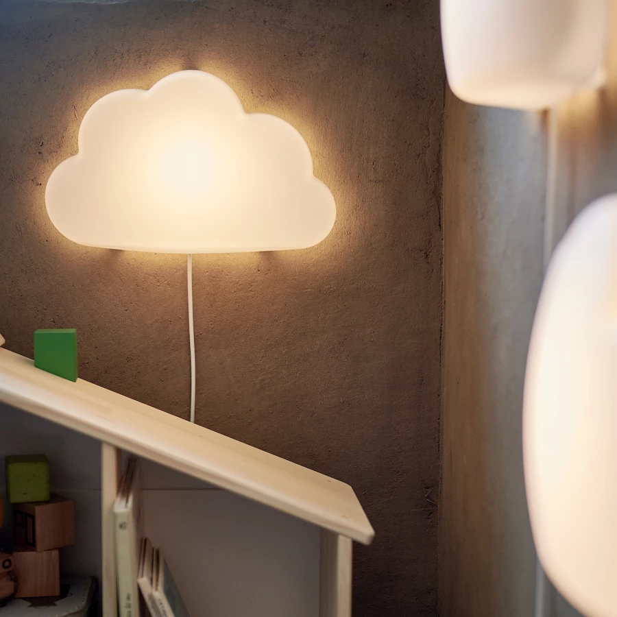 Светодиодный настенный светильник - IKEA UPPLYST/АППЛИСТ ИКЕА, 19х8х30 см, белый (изображение №5)