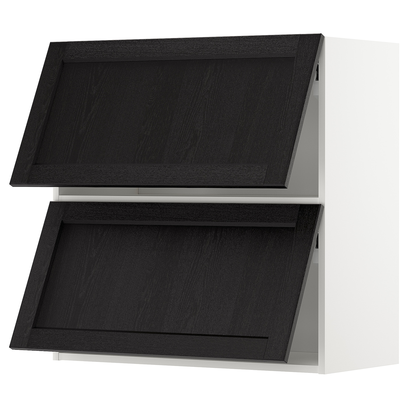 Навесной шкаф - METOD  IKEA/  МЕТОД ИКЕА, 80х80 см, белый/черный