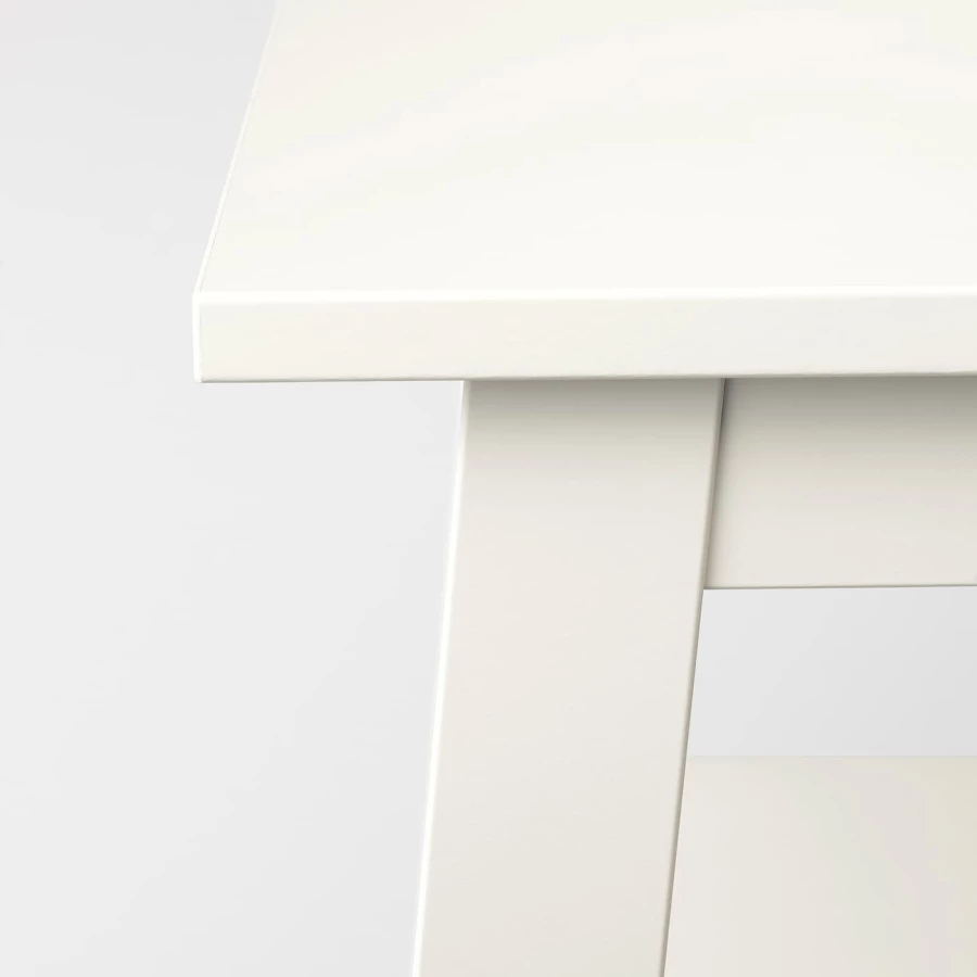 Журнальный стол - IKEA LUNNARP/ИКЕА ЛУНАРП, 90х55х49 см, белый (изображение №4)