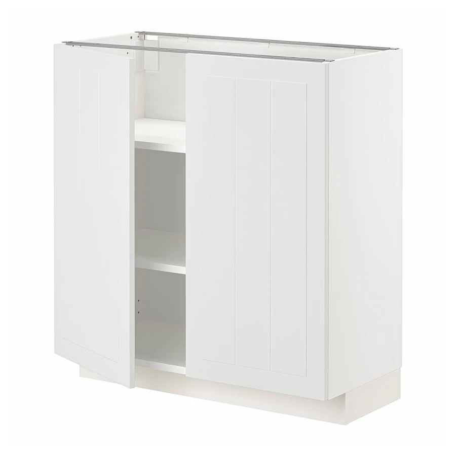 Напольный шкаф - IKEA METOD, 88x39,5x80см, белый, МЕТОД ИКЕА (изображение №1)