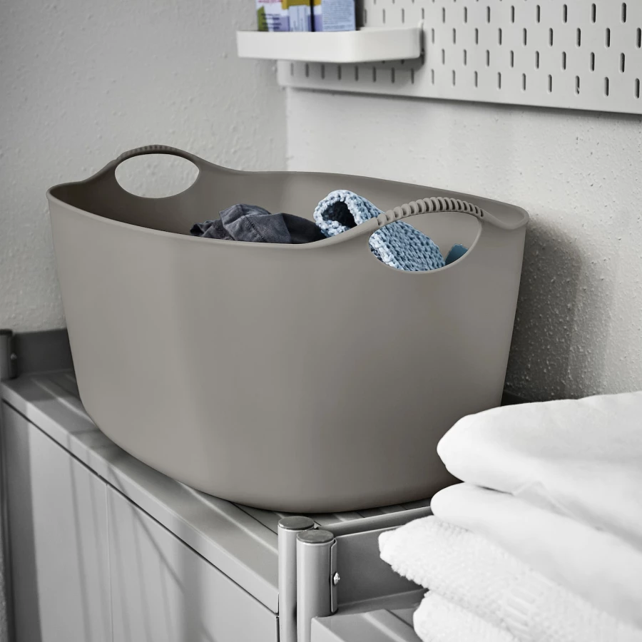 Корзина для белья - TORKIS IKEA/ТОРКИС ИКЕА, 85х28 см, серый (изображение №4)