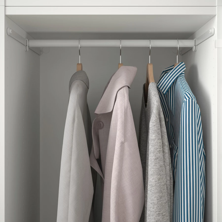 Платяной шкаф - PLATSA/IKEA/ ПЛАТСА ИКЕА,300x57x241 см, белый (изображение №3)