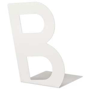 Книжный держатель - BUSBASSE IKEA/ БУСБАССЕ ИКЕА, 23х19 см, белый