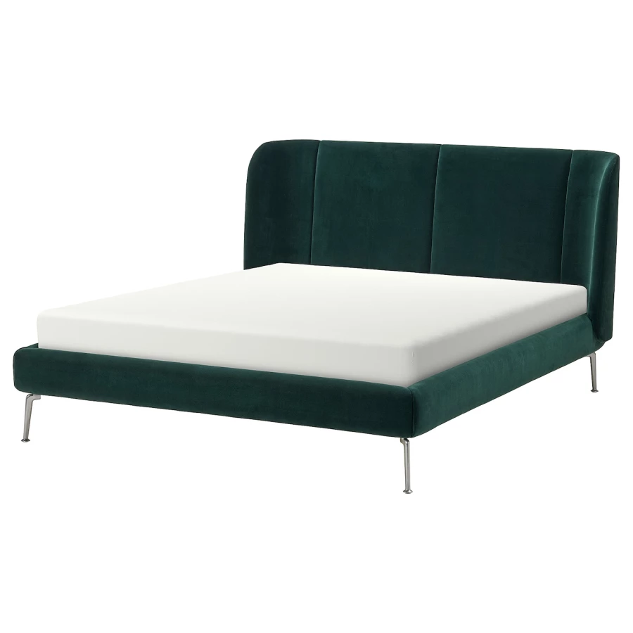 Двуспальная кровать - IKEA TUFJORD, 200х160 см, зеленый, ТУФЙОРД ИКЕА (изображение №1)