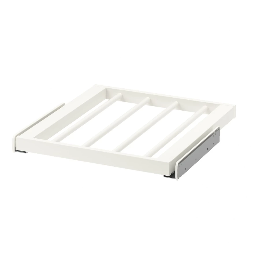 Выдвижная вешалка для брюк - IKEA KOMPLEMENT/КОМПЛИМЕНТ ИКЕА, 50x58 см, белый (изображение №1)