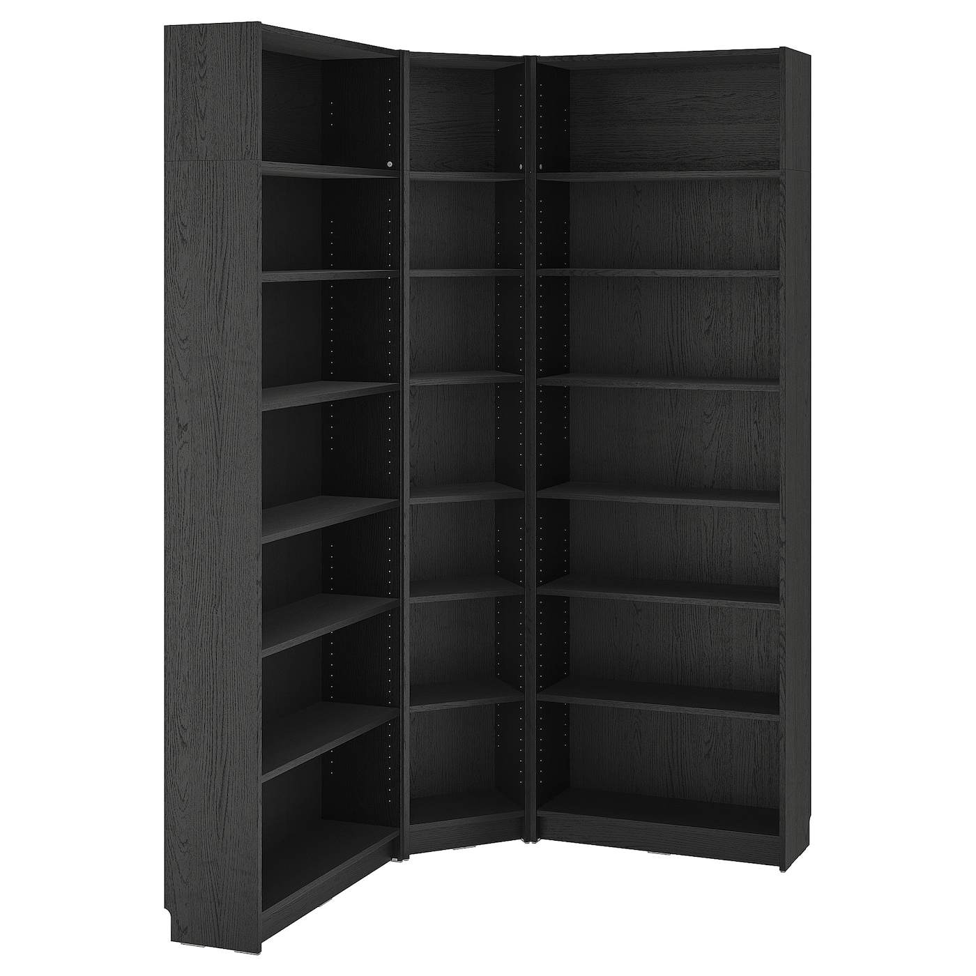 Книжный шкаф -  BILLY IKEA/ БИЛЛИ ИКЕА, 136х28х237 см,  черный