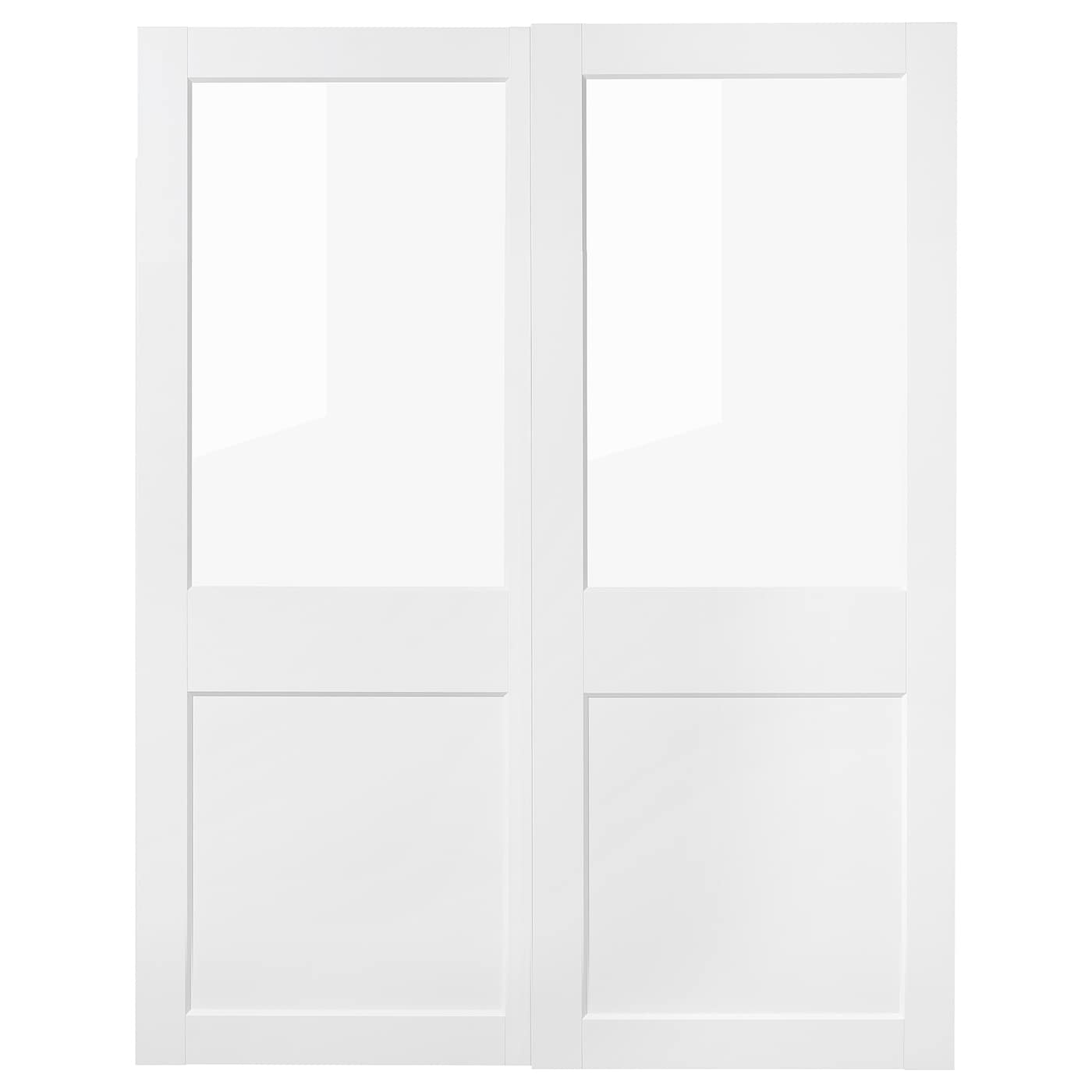 Раздвижные двери - IKEA GRIMO/ГРИМО ИКЕА, 201х150 см, белый