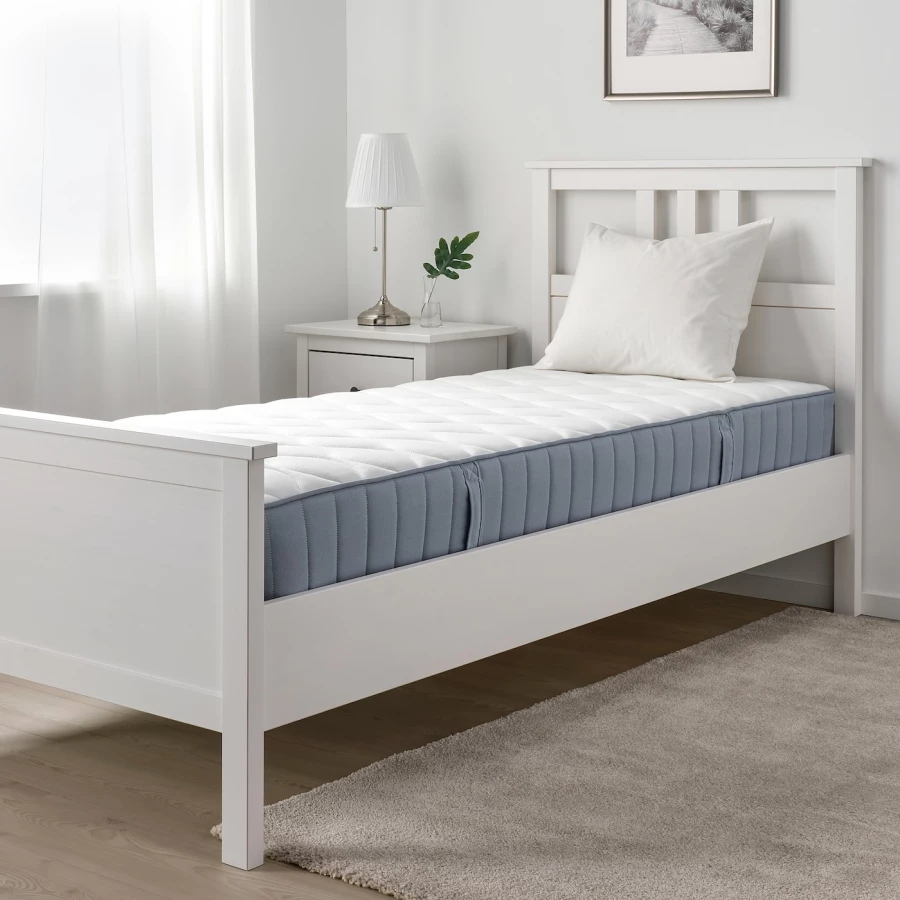 Матрас для односпальной кровати - VÅGSTRANDA IKEA/ВОГСТРАНДА ИКЕА, 90х200 см, белый (изображение №5)
